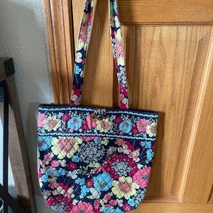 Vera Bradley Happy Snails Medium Tote Bag Floral Shoulder Bag Purse